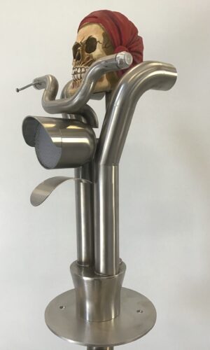 Draft beer tower with 2 taps custom