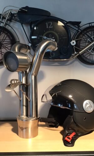 Draft beer tower with 2 taps motorstyle