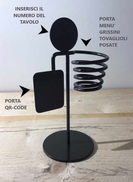 Segnaposto ristorante di design con porta menu